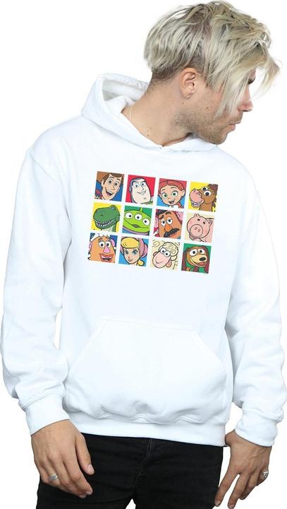 Actual product image Disney Mens Toy Story Character Squares Hoodie (4XL)