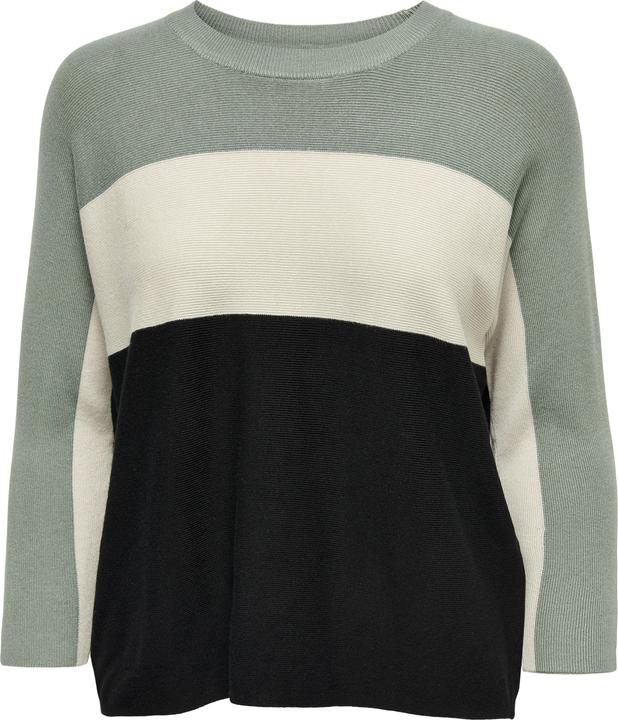 Only Kontrastfarbiger Strickpullover