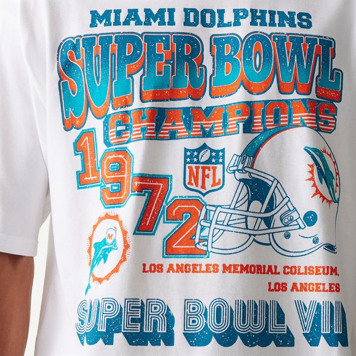 Produktbild New Era NFL Shirt - SUPERBOWL Miami Dolphins weiss - S (S)