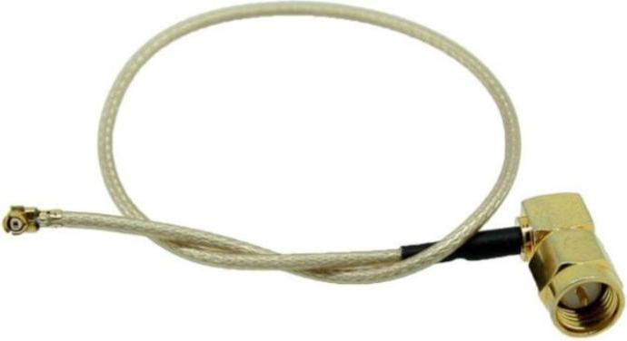 Actual product image Varia 4x Pigtail SMA Male Right Angle to U.FL Male, 25 cm (Antenna cable)