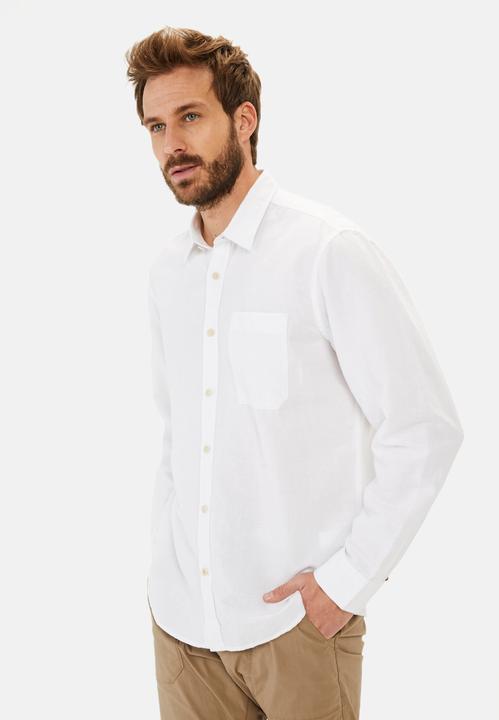 Produktbild Camel Active Langarm-Leinenhemd mit Soft-Wash-Veredelung (L)