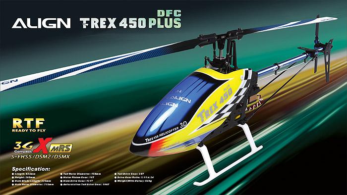 Produktbild Align T-REX 450 PLUS DFC Combo(DC Charger) RTF