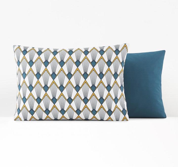 Actual product image La Redoute Interieurs Elisa Bleu (Pillowcase, 63 x 63 cm)