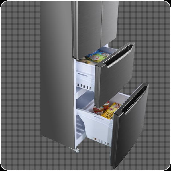 Produktbild Wolkenstein French Door Khlschrank FD351.4A++NFIX BxHxT 63.5 x 185.5 x 68.50 cm Khlteil 191 l Gef (320 l)