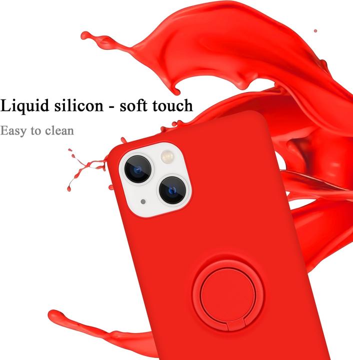 Actual product image Cadorabo Case for Apple iPhone 14 PLUS in TPU Liquid Ring Silicone Case Style (Apple iPhone 14 Plus)