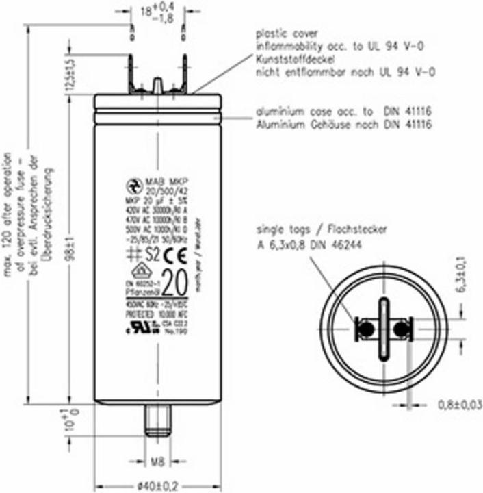 Produktbild MKP-Motorkondensatoren