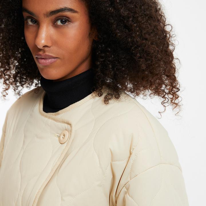 Immagine prodotto La Redoute Collections Halblange Steppjacke mit rundem Ausschnitt (XS)
