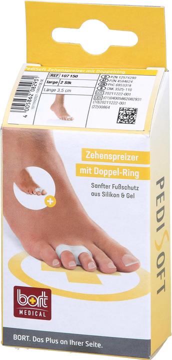 Produktbild Bort Medical PediSoft Zehenspreizer L mit doppel Ring (Zehentrenner, 498.67 ml)