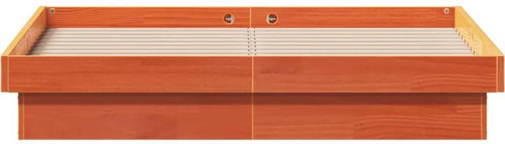 Actual product image VidaXL Bed with LED lighting pine (120 x 190 cm)