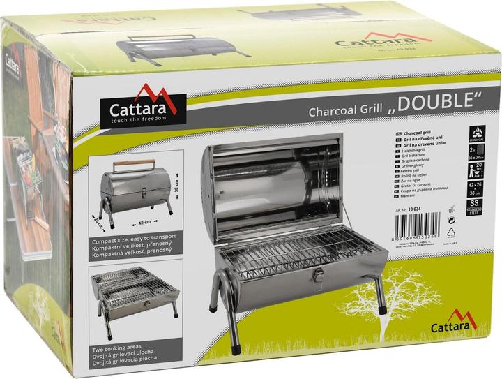 Produktbild Cattara Holzkohlegrill DOUBLE 2x 38cm Travel