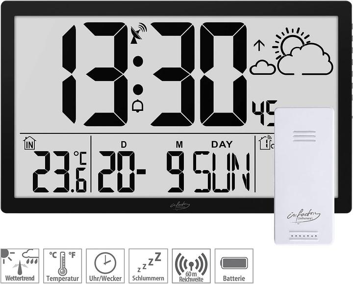 Image du produit Infactory Horloge murale radio