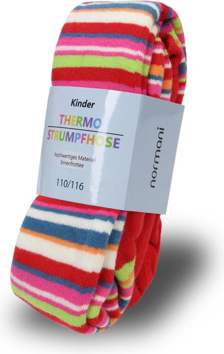 Actual product image Normani Children's striped thermal tights (86/92)