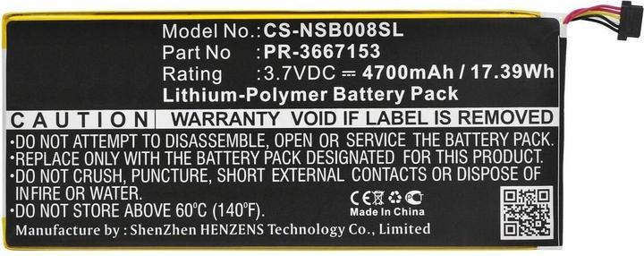 Produktbild CoreParts Battery for Nabi Tablet (4700 mAh)