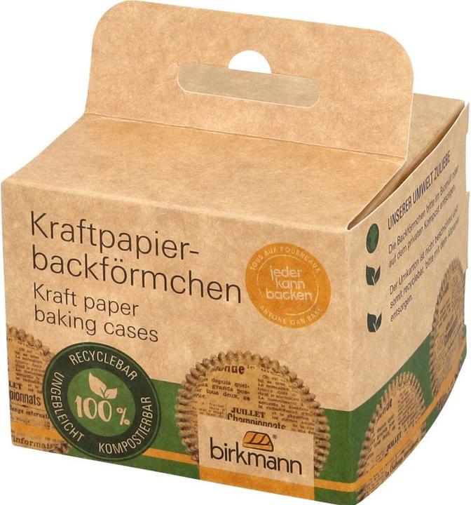 Actual product image Birkmann Kraft Paper Shapes Newspaper 75 pieces ø 7 cm (7 cm)