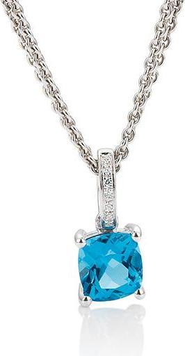 Produktbild Breuning ANHÄNGER - ED.TOP.DUNKEL (SWISS BLUE)/Brill. 0,035 Ct. H/si (750/18 K Gold)