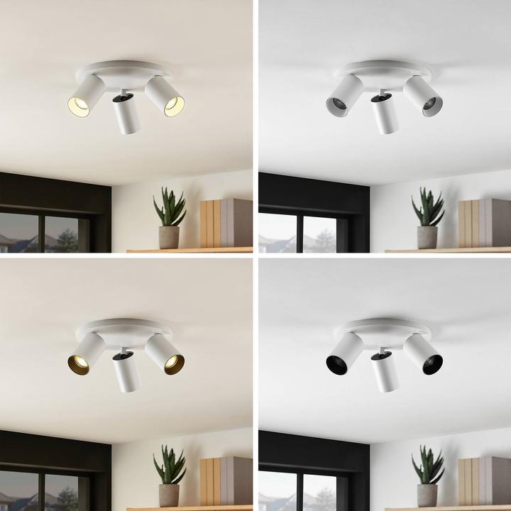 Immagine prodotto Arcchio Faretto da soffitto Brinja, rotondo, 3 luci, bianco (GU10)