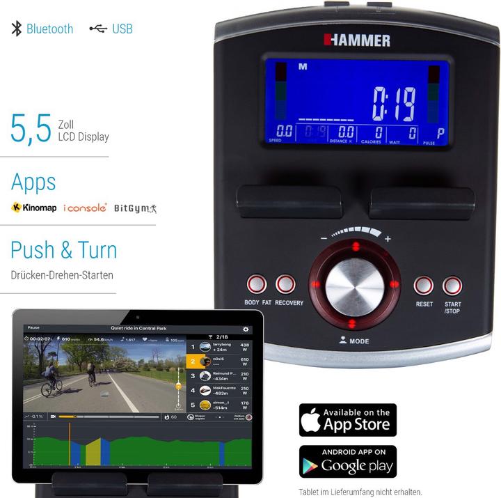 Produktbild Hammer Fitness Cardio XT9 BT