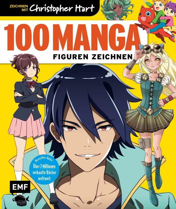 Image du produit 100 Manga-Figuren zeichnen (Allemand, Christopher Hart, 2023)