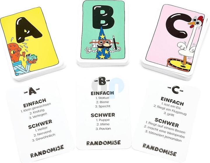 Actual product image Gamely RANDOMISE - Draw, play & describe colourful identities (German)