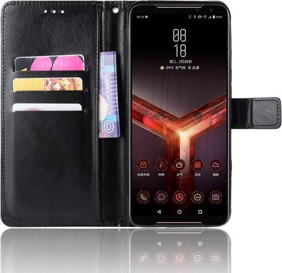 Actual product image MU Classic Crazy Horse Leather Bookcover Series (Asus ROG Phone II)