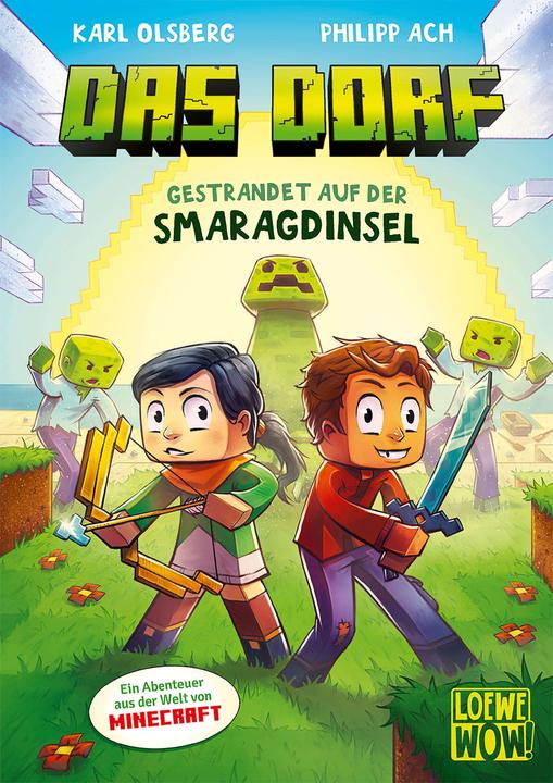 Produktbild Das Dorf (Band 1) - Gestrandet auf der Smaragdinsel (Deutsch, Karl Olsberg, Loewe Wow! Philipp Ach, 2021)