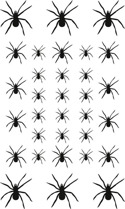 Image du produit Widmann Tatouage araignées, 32 pcs.
