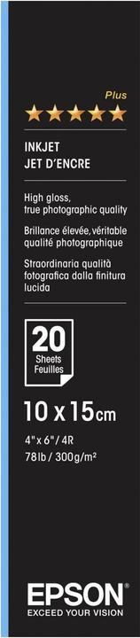 Image du produit Epson Papier photo ultra brillant, 20 feuilles (300 g/m², 10 x 15 cm, 20 x)