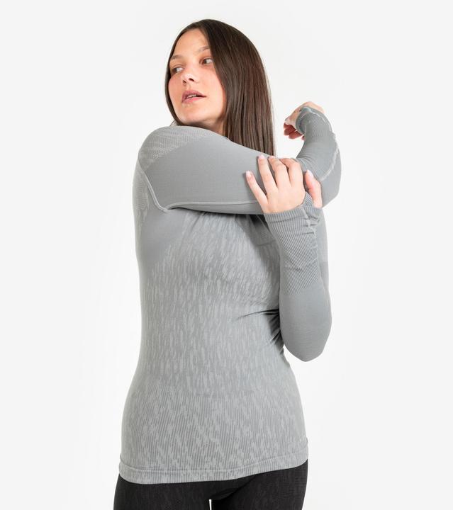 Produktbild Kipsta Damen/Herren Fussball Funktionsshirt langarm - Keepdry grau (XS)