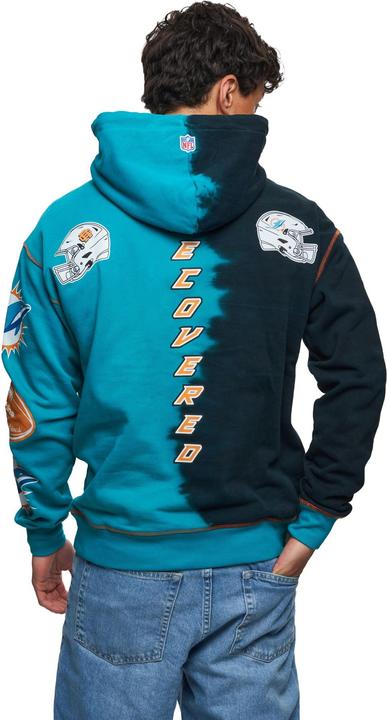 Actual product image Recovered Re:covered Fleece Hoody - INK DYE Miami Dolphins - 3XL (3XL)