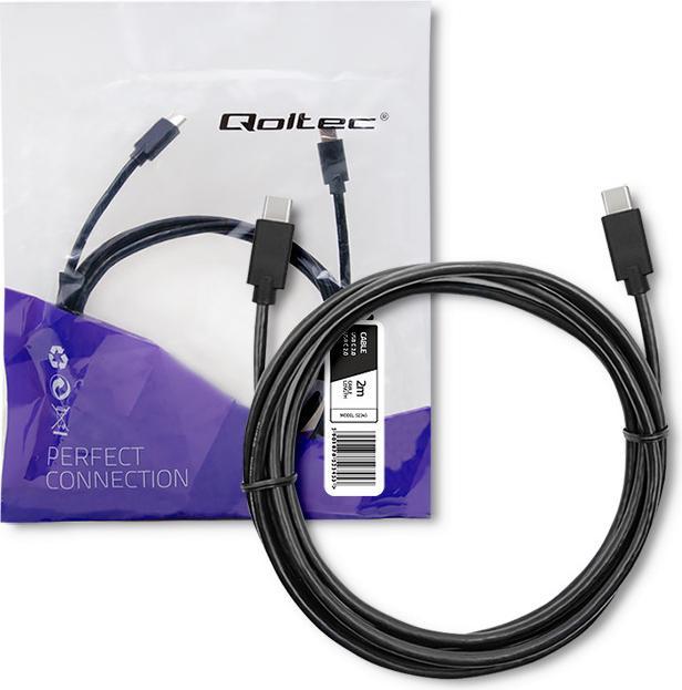 Immagine prodotto Qoltec 52345 Cavo USB 2.0 tipo C maschio (2 m, USB 2.0)