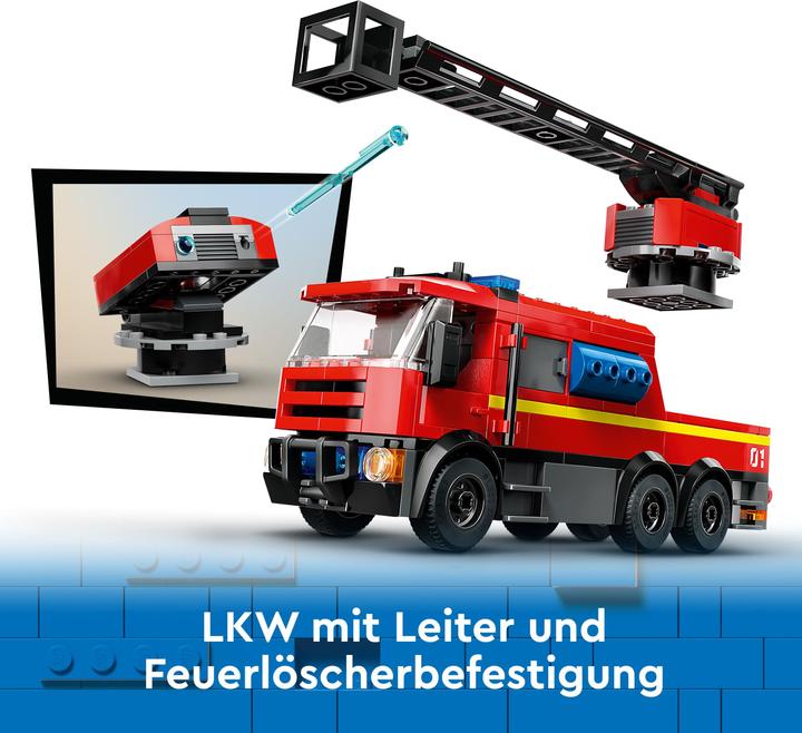 Immagine prodotto LEGO 60414 Stazione dei vigili del fuoco con autoscala a piattaforma girevole (60414, LEGO City)
