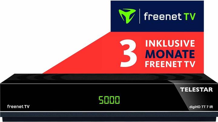 Produktbild Telestar Digitalreceiver digiHD TT7 IR - HEVC - HDCP Digitalverschlüsselung (DVB-T2, DVB-C, CI+-Schacht)