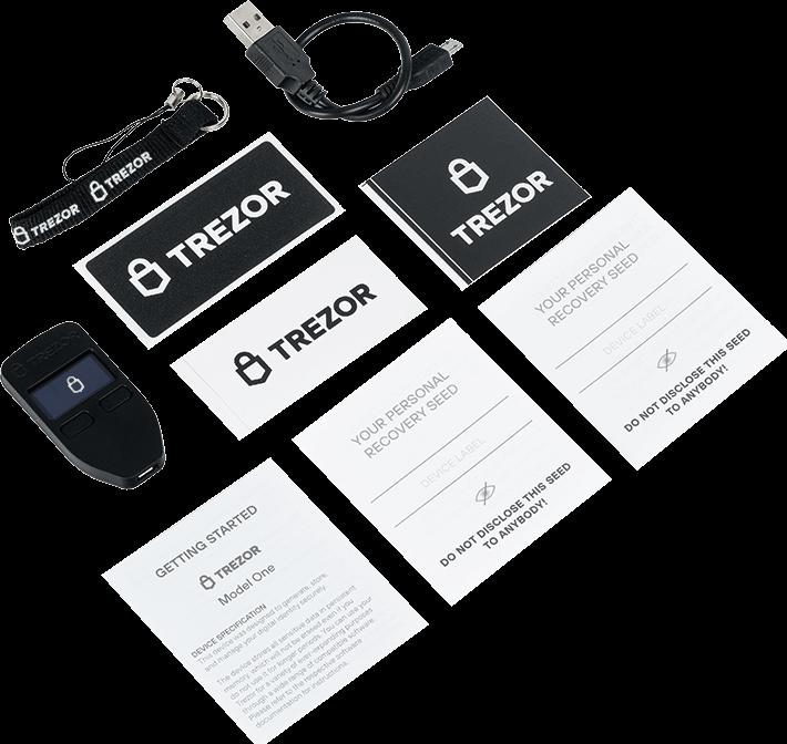 Actual product image Trezor One (Bitcoin, Bitcoin cash, Bitcoin gold, Dash, Ether, Ethereum Classic, Expansion, Litecoin, Ubiq, Zcash)