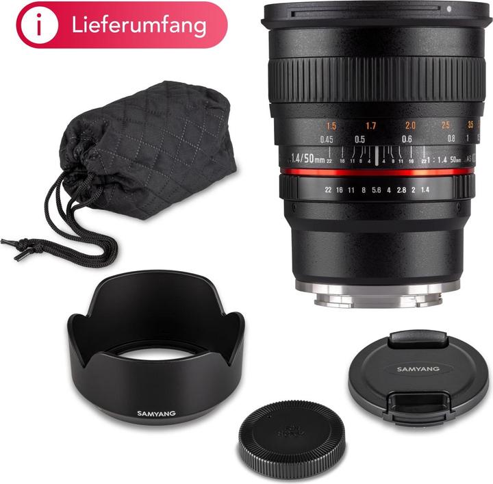 Produktbild Samyang 50mm f/1.4 Sony E (Sony E, Vollformat)