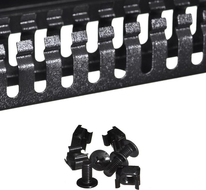 Produktbild Lanberg 19 " Kabelführungspanel 1 HE Typ A schwarz