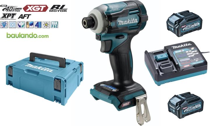 Actual product image Makita XGT TD001GM201 Battery Impact Wrench 40VMAX (Rechargeable battery operated)