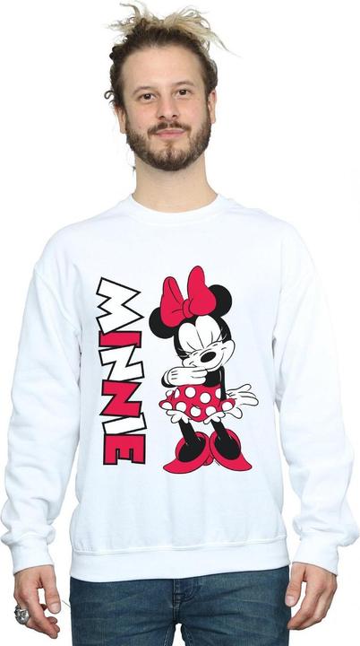 Actual product image Disney Mens Minnie Mouse Giggling Sweatshirt (S)