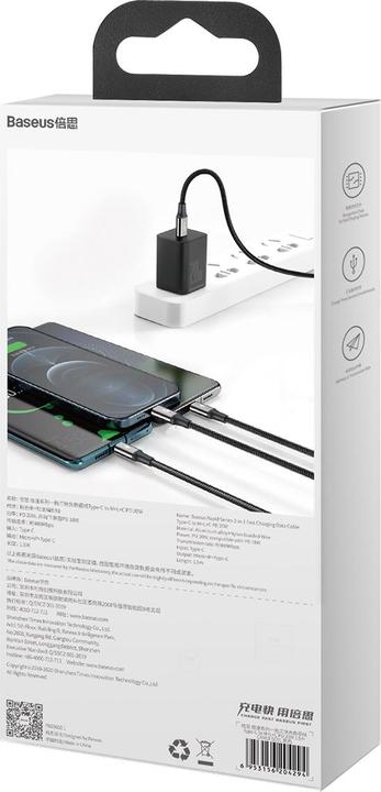 Actual product image Baseus Rapid Series 3in1 (1.50 m, USB 3.0)