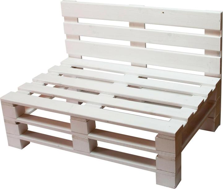 Produktbild Cocon Palettensofa Weiss, 120 x 50/86 x 80
