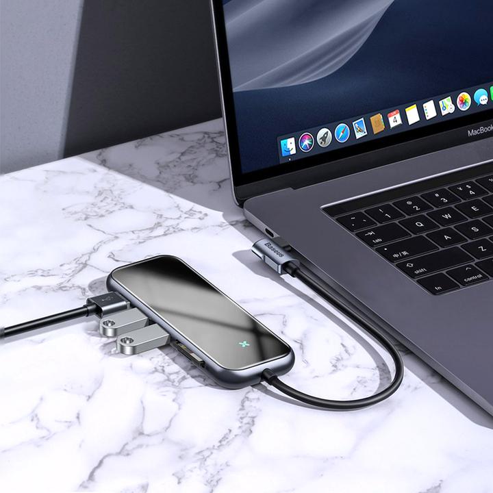 Immagine prodotto Baseus Mozzo multifunzionale serie Mirror (USB-C, 7 Porti)