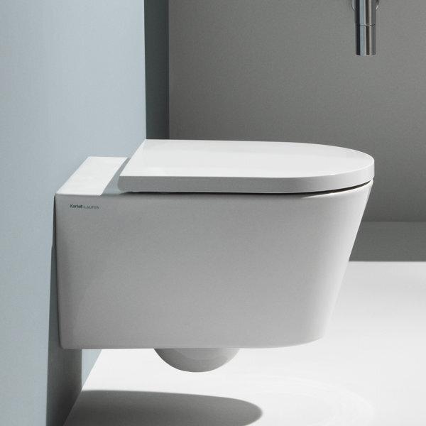 Produktbild ROCA LAUFEN Kartell Wand-WC, Tiefspüler, mit Silent Flush spülrandlos, 545x370x355mm