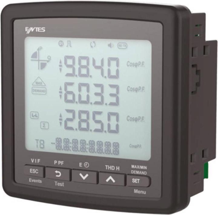 Image du produit Entes Appareil de mesure numérique encastrable Multimètre Instrument encastrable RS485 Mémoire 16 Mo