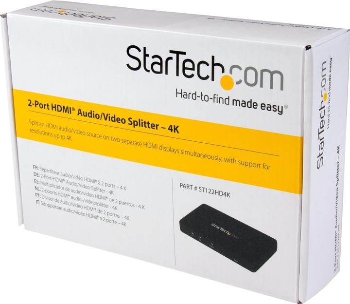 Produktbild StarTech 4k HDMI 2-Port Video Splitter