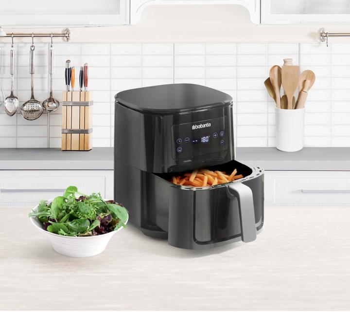 Produktbild Brabantia BBEK1131 HaloAir Airfryer - Heteluchtfriteuse - 5.5 L - 1700 Watt Zwart