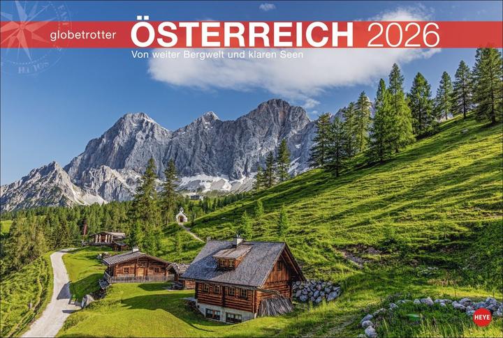 Immagine prodotto Österreich Globetrotter Kalender 2026 - Von weiter Bergwelt und klaren Seen (Tedesco)