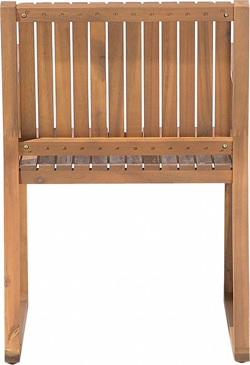 Produktbild Beliani Gartenmöbel Set Akazienholz hellbraun 6-Sitzer 7-teilig SASSARI (90 cm)