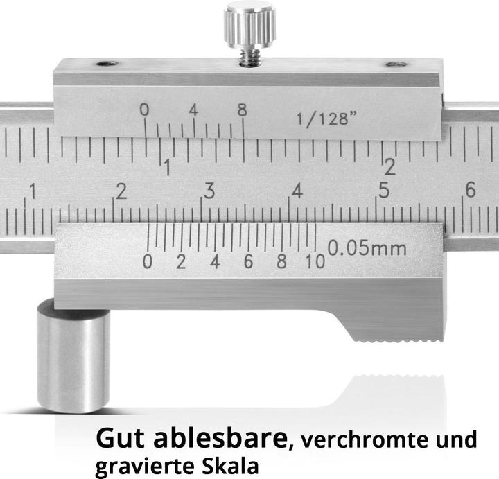 Produktbild Stahlwerk Anreiss Messschieber Messlehre Schieblehre 0-200 mm DIN 862 mit Nonius (26.50 cm)