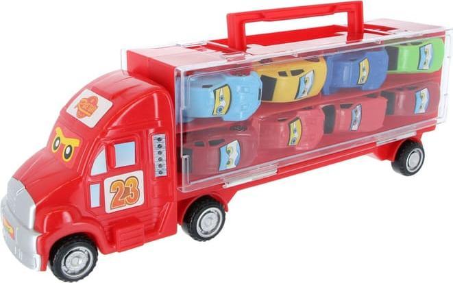 Produktbild Besttoy Autotransporter inklusive 10 Fahrzeugen