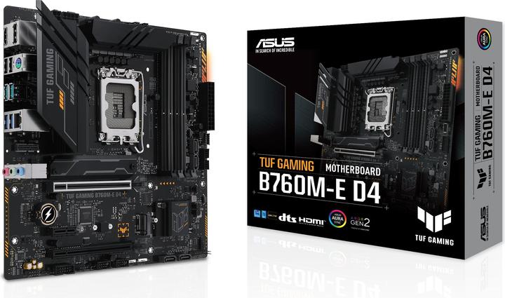 Actual product image ASUS TUF GAMING B760M-E D4 (LGA 1700, Intel B760, mATX)