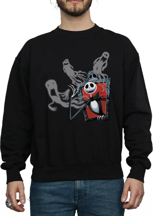 Actual product image Disney Mens Nightmare Before Christmas Ghosts Of Jack Sweatshirt (S)